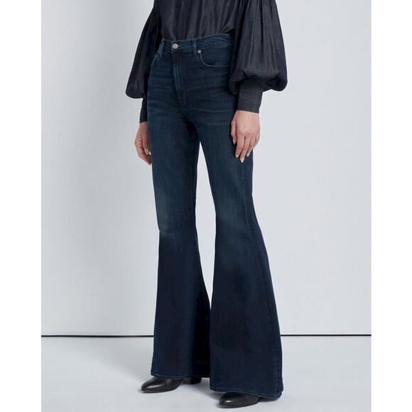 7 for All Mankind Megaflare Denim Jeans - Picture 2 of 3